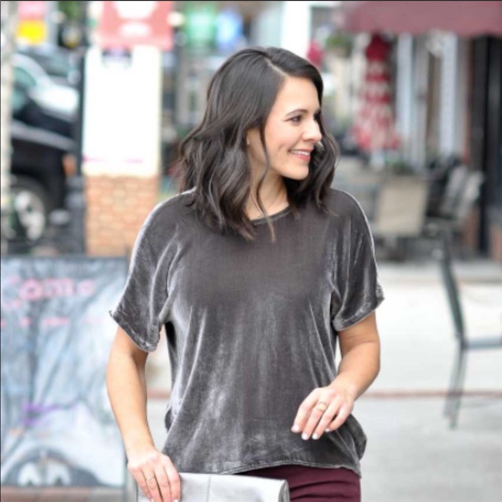 Madewell velvet top